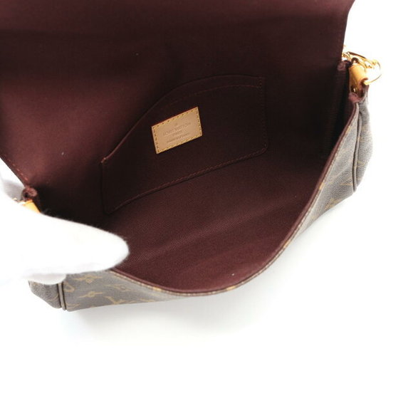 Louis Vuitton Monogram Leather Brown Handbag Favorite - Picture 3 of 7